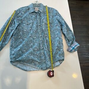 Panhandle rough stock cotton snap button men’s shirt